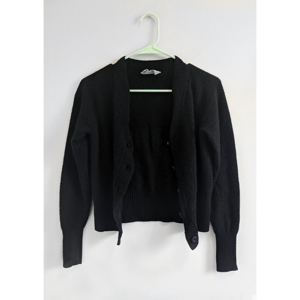 Everlane The ReCashmere Varsity Cardigan Black